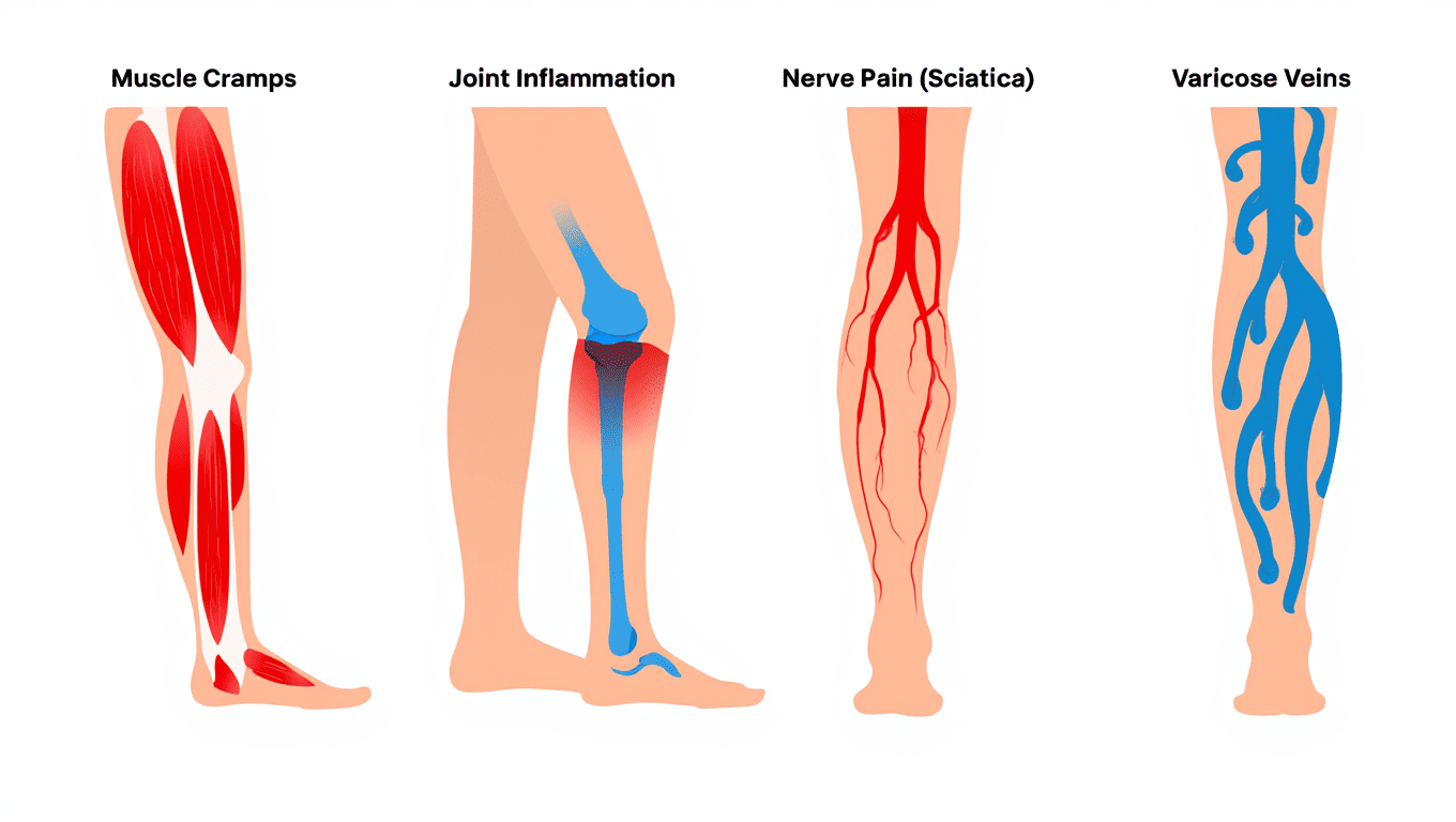 Douleur aux jambes : causes, symptômes [à surveiller]