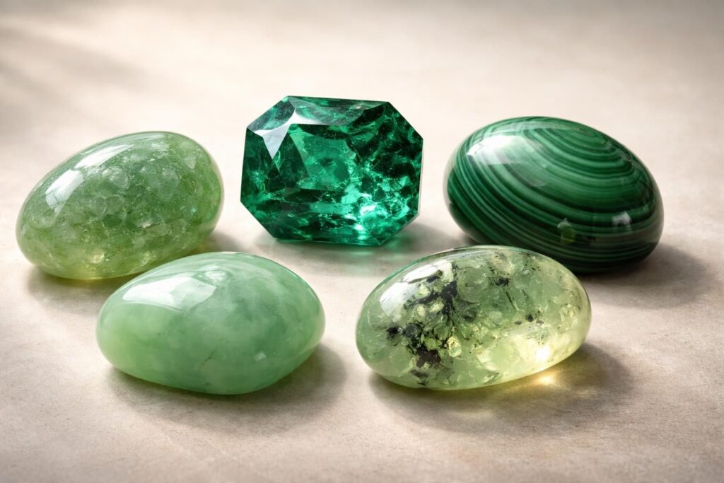 Découvrez le Top 5 des pierres semi-précieuses vertes incontournables