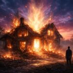 Interprétation rêve de maison en flammes : révélations profondes sur la transformation spirituelle de l’âme